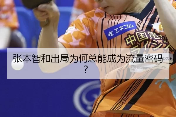 张本智和出局为何总能成为流量密码？